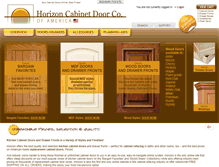 Tablet Screenshot of horizoncabinetdoor.com